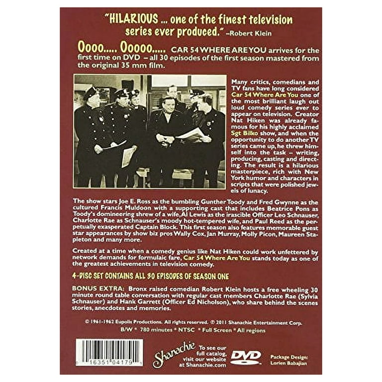 Car 54, Where Are You?: The Complete First Season - Walmart.com