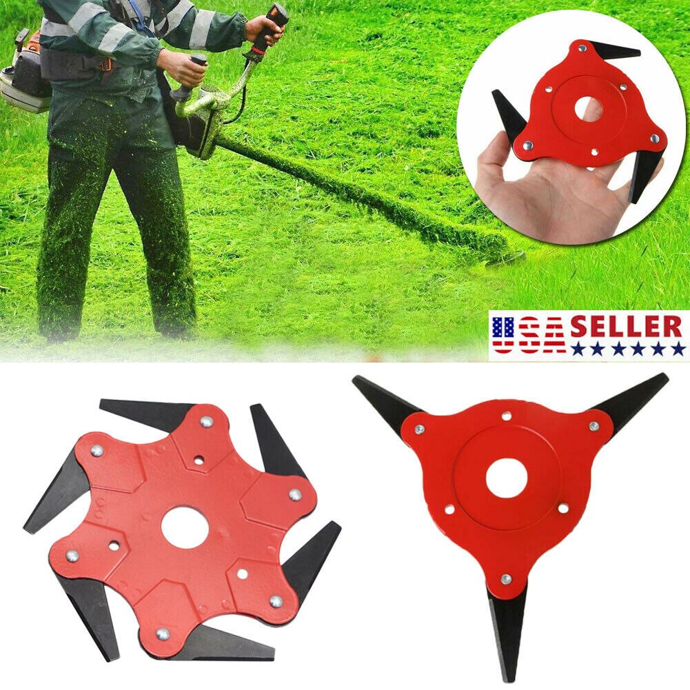 Universal 3 Steel Blades Razors Grass Weed Eater Brush Cutter Cleaner