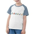thumbnail image 3 of RXIRUCGD 2025 Vêtements d'Été pour Enfants Tout-Petits Garçons Filles Mode Mignon Col Rond Imprimé Manches Courtes Haut, 3 of 7