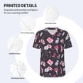 thumbnail image 3 of Rateoe Breast Cancer Awareness1 Pattern Men’s Baseball Short Sleeve Polo Shirt, Midweight Men's Shirt Golf Shirt Polo Shirts Quick Dry Short-XX-Large, 3 of 7