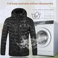 thumbnail image 5 of Self Heating Jacket, Pufftek Self Heating Jacket, Unisex Heated Jacket with Battery, Heated Coat with Detachable Hood, 5 of 6