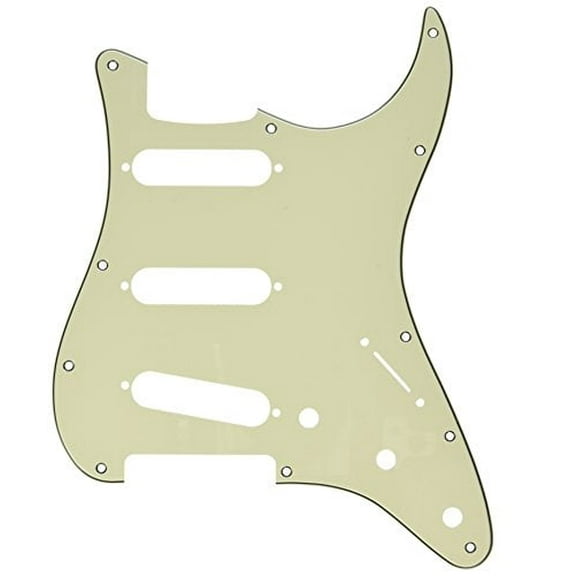 3-Ply Mint Green MG/B/MG 11-Hole Mount S/S/S Stratocaster Pickguard