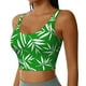 thumbnail image 2 of Fotbe Bamboo Sujetador Deportivo Largo sin Aros para Mujer con Almohadillas y Soporte Medio, Transpirable y Absorbente, Camiseta Tipo Chaleco o Tank Top-Small, 2 of 8