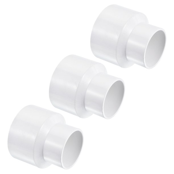 Uxcell 90mm to 63mm ID PVC Reducer Pipe Fitting Straight Adapter