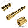 thumbnail image 2 of 3 Packs Stereo Audio Adapter Converter, 6.35mm (1/4 inch) Male to 3.5mm (1/8 inch) Female Headphone Gold Plated Pure Copper Jack Plug for Guitar Headphones Amp, 2 of 5