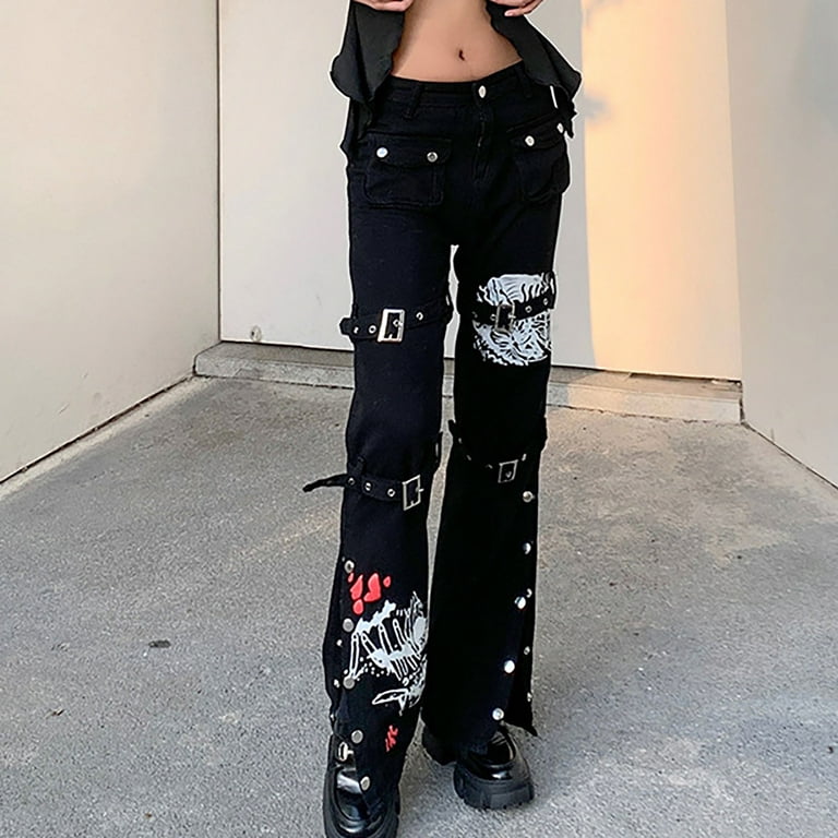 Get the Perfect Fit with Black & Red Gothic Women's Tripp Pants