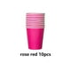 thumbnail image 3 of Bearachild 10 Uds. De vasos de papel de colores, vasos desechables, papeles de juguete, pintura de colores ambientales, zona de arte, pintura artesanal en Mostrada Rosa roja Bearachild HA071325-11, 3 of 6