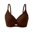 thumbnail image 2 of Lumistal Push Up Bra Jelly Bras Wireless Push Up Bra V Neck Seamless Full Coverage Bralette No Underwire Comfy Thin Breathable Everyday Bra Sports Bras for Women XL, 2 of 5