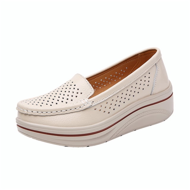 Zapatos para mujer, cómodos, con suela gruesa, informales, con plataforma, de gran tamaño, para correr, botas vaqueras