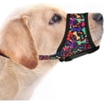 thumbnail image 1 of GFDYREE Dog Muzzle, Soft Dog Muzzles for Small Medium Large Dogs, Breathable Printed Muzzles with Adjustable Strap to Stop Biting and Chewing, Allows Panting and Drinking (Bone, M-(Snout 5½", 1 of 6