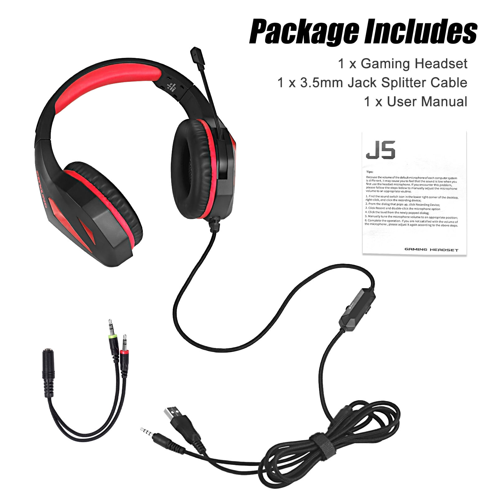 Gaming Headset For Ps5 Ps4 Led Light Over Ear Headphones With Noise Cancelling Mic For Xbox One Surround Sound Bass Pc Laptop Gamer Headset With Memory Earmuffs Fits For Mac Nintendo Gaming Headset For Ps5 Ps4 Led Light Over Ear Headphones With Noise Cancelling Mic For Xbox One Surround Sound Bass Pc Laptop Gamer Headset With Memory Earmuffs Fits For Mac Nintendo