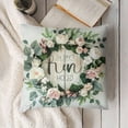 thumbnail image 3 of YINGXI Eucalyptus Leaves Throw Pillow Covers Farmhouse Decorative Pillows Polyester Linen Cushion Cases for Couch Sofa Bed Home Decor 20x20in, 3 of 5