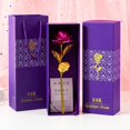 thumbnail image 2 of Colorful Rose Artificial Flower Single Rose Unique Gifts For Girls, 2 of 2