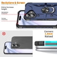 thumbnail image 4 of For iPhone 16 Plus Case Rugged, With Grip Ring Holder Rotating Kickstand Easy to Hand Compatile with Car Mount Anti-Scratch Heavy Duty Protective Phone Case for Apple iPhone 16 Plus, Darkblue, 4 of 8