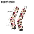 thumbnail image 2 of Naloa Guitar Skull rock Thigh High Socks Extra Long Stretchy Sock Women Over Knee High Opaque Stocking Daily Wear, 2 of 6