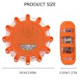 thumbnail image 4 of Linterna LED naranja, baliza de luz de señal LED de 2 piezas, luz de advertencia de emergencia, iluminación de emergencia con base magnética y 9 modos de parpadeo para automóvil, camión, 4 of 6