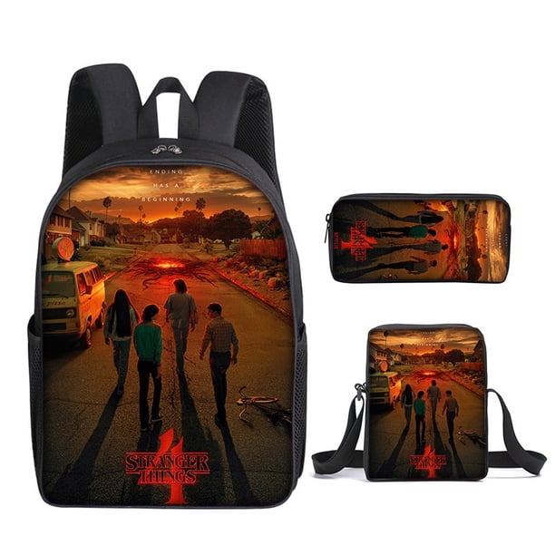 Mochila Escolar Con Estampado De Cosas Extrañas Para Estudiante