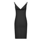 thumbnail image 5 of Vestido cruzado a la cadera con abertura plisada de color liso con cuello en V y tirantes para mujer Fridja  hj5875, 5 of 5