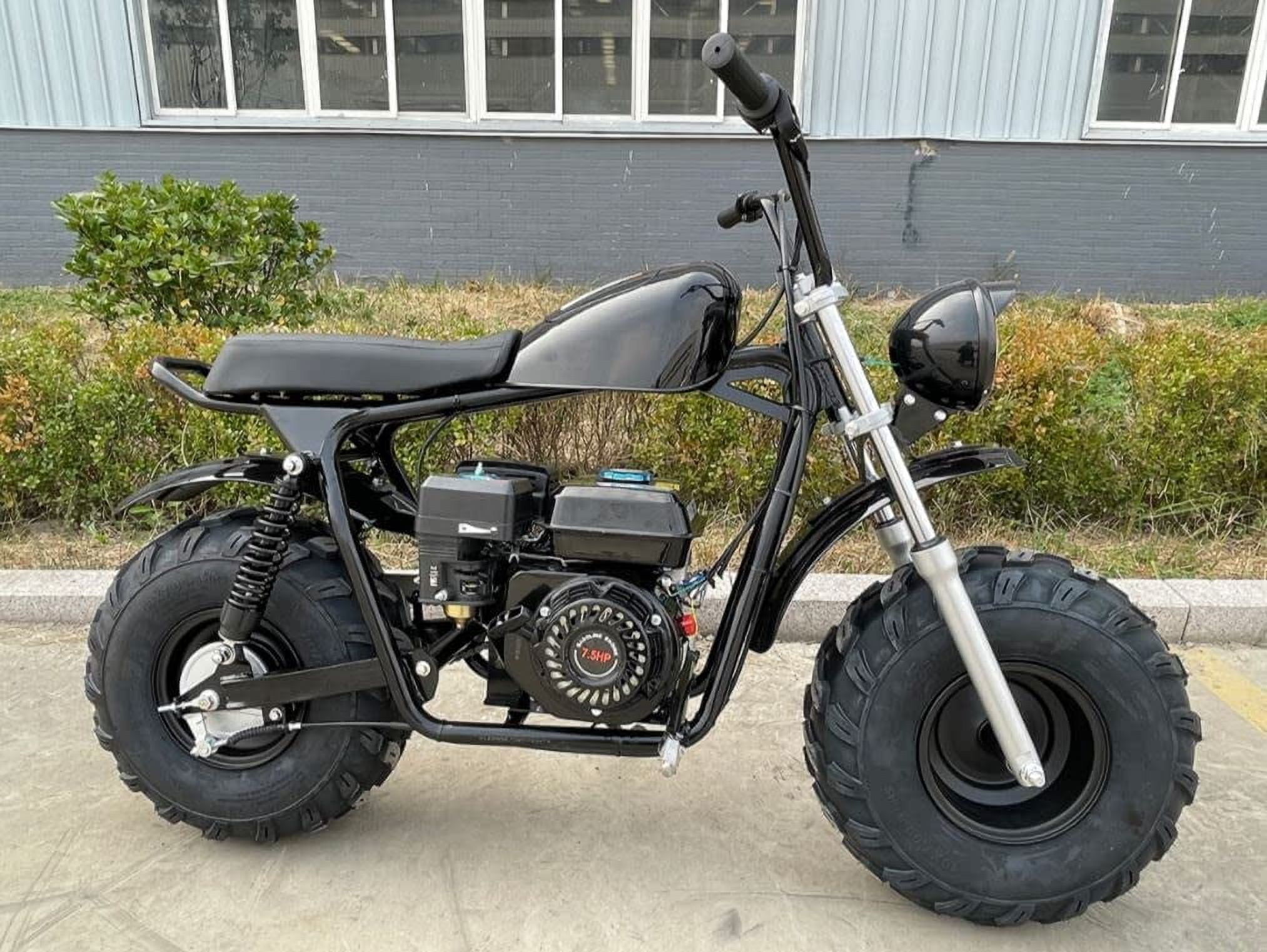 Vitacci MudStar 200 OffRoad Super Bike Motorcycle 200cc Trail Bike for Youth and Adults Pull Start Engine Wide Tires Powersport ( Color : Black )