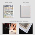 thumbnail image 4 of Laundry Rules Canvas Wall Art Rustic Funny Prints Signs Framed Wood Background Bathroom HD Picture Artwork Home Decor (Laundry-02, 12 X 15 inch), 4 of 4