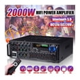 thumbnail image 2 of 2 Channel Home Bluetooth Amplifiers Home Car Audio Stereo Subwoofer Amplifier Power Audio Amplifier Audio USB SD With Remote ,Bluetooth 5.0, 2 of 7
