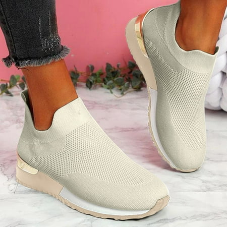 

Mishuowoti Women Outdoor Mesh Solid Color Sports Shoes Runing Breathable Shoes Sneakers