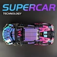 thumbnail image 4 of Remote Control Car Building Block Set, 1:14 Scale Technical Supercar Model with LED Lights, STEM Toy Gift for Adults and Teens, 4 of 9