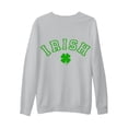thumbnail image 4 of Charella Sweatshirts for Women St Patricks Day Decorations Long Sleeve Crewneck Tops 2024 Trendy T-shirt,Gray,XL, 4 of 5