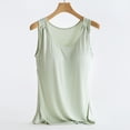 thumbnail image 6 of Maternity Tank Tops Women's Sleeveless Nursing T-Shirts with Bra Pad Round Neck Pregnancy Breastfeeding Cami Basic Summer Vests Green XXL, 6 of 8