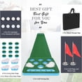 thumbnail image 7 of Putting Mat Game, Golf Pong Game Putting Green, Detachable Golf Pong Putting Game Mat - Includes 8 pcs Golf Balls, 2pcs Golf Cups & Flags, 1 pcs Black Storage Bag, Best Game with Family or Friends, 7 of 7