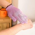 thumbnail image 3 of Guantes exfoliantes, baño de ducha, guantes exfoliantes corporales de doble cara, colores surtidos para hombres, mujeres y niños, 10 piezas, 3 of 5