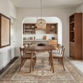 thumbnail image 4 of vfytbgnhj 8X10 Area Rugs for Living Room Bedroom Dining Room  Machine Washable Rug Floor Cover  Print Vintage Aesthetic Carpet  Low Pile Area Rug with Non Slip Rubber Backing  Blue, 4 of 7