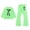 Green27*, variant on RUTAYY Girls 2 Piece Outfit Long Sleeve Crew Neck Sweatshirt and Flare Pants Set Bow Print for Everyday Outings Black
