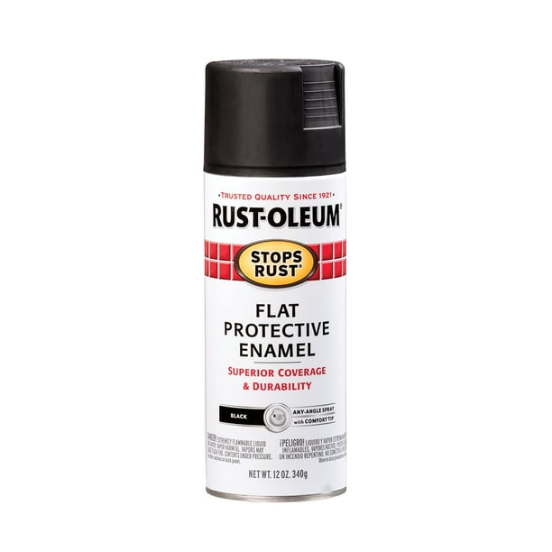 Pintura en Aerosol Rust-Oleum 340 g Negro Mate para Detener el Óxido