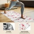 thumbnail image 4 of Pioneer Flower Floral Print Pattern Hot Yoga Mat Towel Non Slip for Hot Yoga - Quick-Drying Yoga Mat Cover with 4 Corner Pockets with Travel Bag - Hot Yoga Towel Non Slip 70"x26", 4 of 6