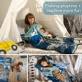 thumbnail image 3 of Alfombrilla de siesta para niños pequeños Jurassic World, 60 x 115 cm, con almohada y manta, 3 of 7