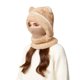 thumbnail image 5 of Sombrero de invierno de punto grueso para mujer | Gorro cálido forrado de forro polar con cobertura de orejas y rostro | Lana cortaviento, ajuste elástico y acogedor, gorra térmica suave para clima, 5 of 8