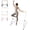 White, variant on Solid Wood Ballet Barre 3.5FT with Adjustable Height 31.5-39.5 Inches, Portable Dance Practice Barre with Wheels for Home, Studio, Adjustable, White