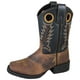 thumbnail image 1 of Bota de vaquero para niños de cuero marrón / negro Luke para niños - Talla EE. UU.: 2 Smoky Mountain Boots 3897C-2R, 1 of 1