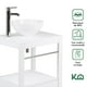 thumbnail image 3 of Gabinete Para Baño Mueble Lavamanos Ovalin Monomando y Toallero Fibra de Madera MFC KingsHouse blanco, 3 of 8