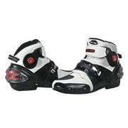 NEW Men's Motorcycle Racing Boots A9003 White US 9 EU 42 UK 8