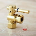 thumbnail image 4 of Kingston Brass CC44102DL 1/2" FIP x 1/2" or 7/16" Slip Joint Angle Stop Valve, Polished Brass, 4 of 5