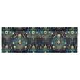 thumbnail image 6 of Yayeee Kitchen Valance Rod Pocket 54" x 18" Living Room Window Curtain, Gold Peacock Pattern, 6 of 6