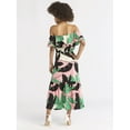 thumbnail image 2 of Sofia by Sofia Vergara Women's Ruffle Off Shoulder Maxi Dress, Above Ankle Length, Sizes XS-XXXL, 2 of 4