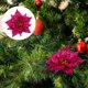 thumbnail image 4 of EeaseMX 7 piezas de flores artificiales decorativas con purpurina navideña., 4 of 8