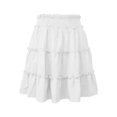 thumbnail image 4 of Mini Skirts for Women Boho Ruffled Tiered Pleated Skirts High Waist Flowy Comfy Tennis Golf Skorts, L, 4 of 4