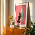 thumbnail image 3 of surfer cat 05 - Photography Cat Surfboard Humor Pastel Animal Surrealism Beach House Unframed Wall Art Print 16 x 24 inches, 3 of 60