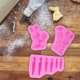 thumbnail image 4 of Moldes de Pascua con forma de zanahoria rosa, de silicona, para chocolate, fondant, pasteles, dulces, adornos para cupcakes, arcilla polimérica, jabón, cera, decoración., 4 of 6