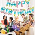 thumbnail image 3 of Globos de pancarta de feliz cumpleaños LIUXGMXG de arcoíris de 16 pulgadas con letras de papel Mylar coloridas, 3 of 5