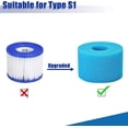 thumbnail image 4 of 4 Pices Ponge Filtrante Type S1, Cartouche De Filtre En Mousse, Mousse Pour Filtre Piscine, Rutilisables Et Lavables, Filtre En Mousse Pour Spa, P, 4 of 5